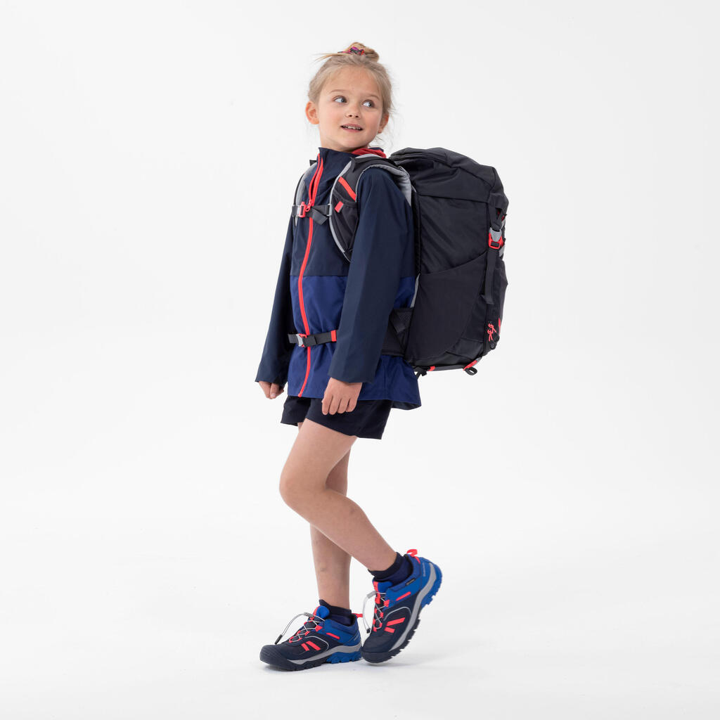 Mochila de senderismo de 28 L azul para niños de 7 a 15 años MH500