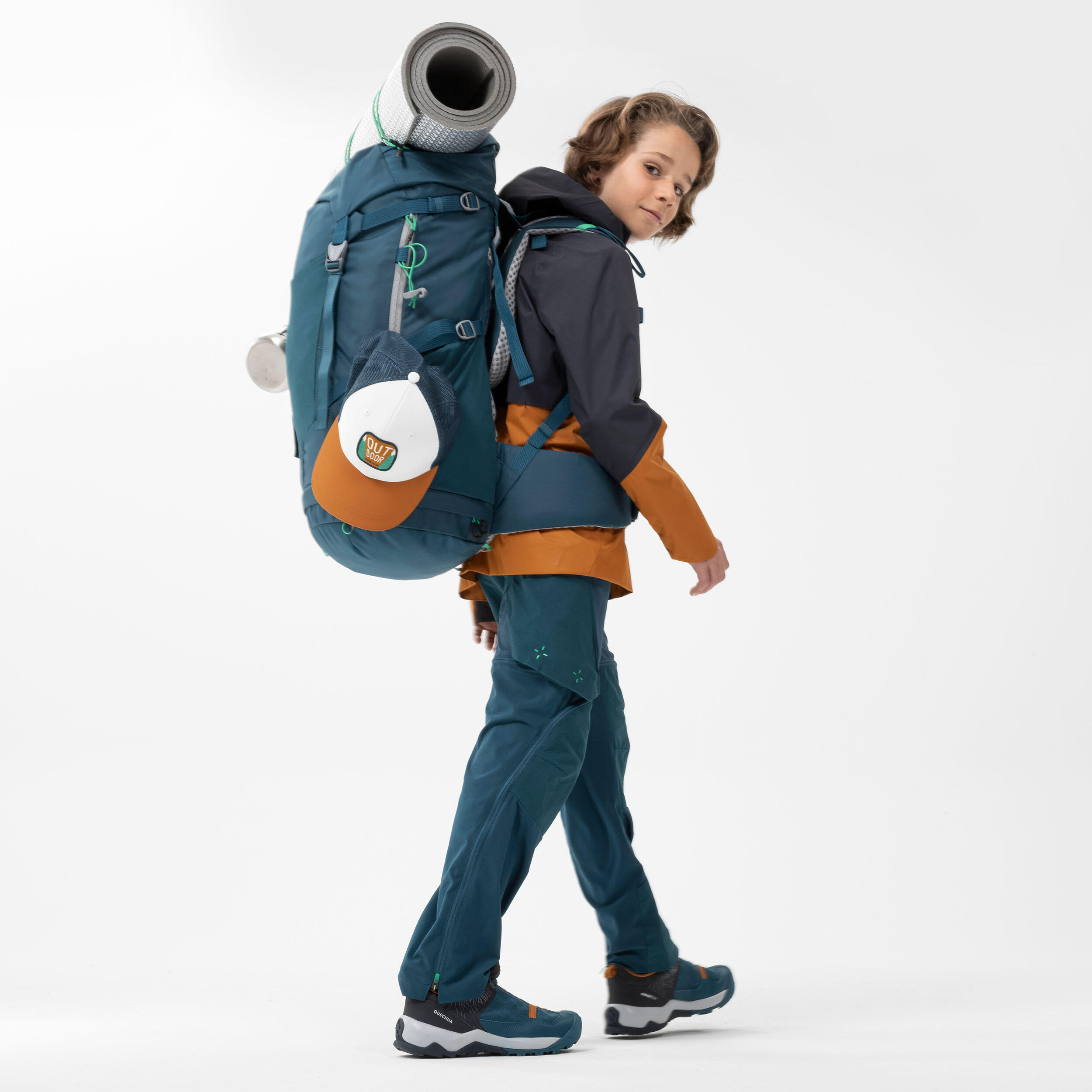 Mochila de montaña y trekking Niños 40L+10L Quechua MH500 4/8