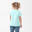 Wandel T-shirt MH100 fosforescerend turquoise kinderen 2-6 jaar