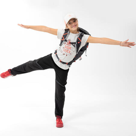 Футболка MH100 для гірського туризму для дітей від 7 до 15 років бежева