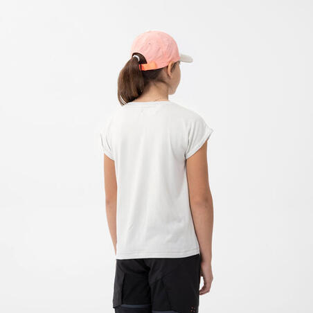 Футболка MH100 для гірського туризму для дітей від 7 до 15 років бежева