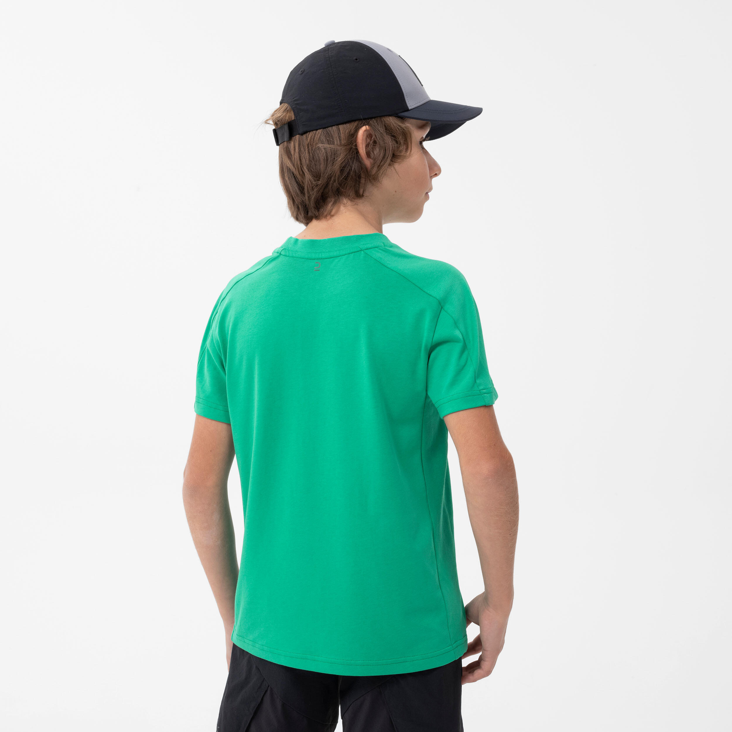 Kids' Hiking T-Shirt - MH100 Aged 7-15 - Green 4/6