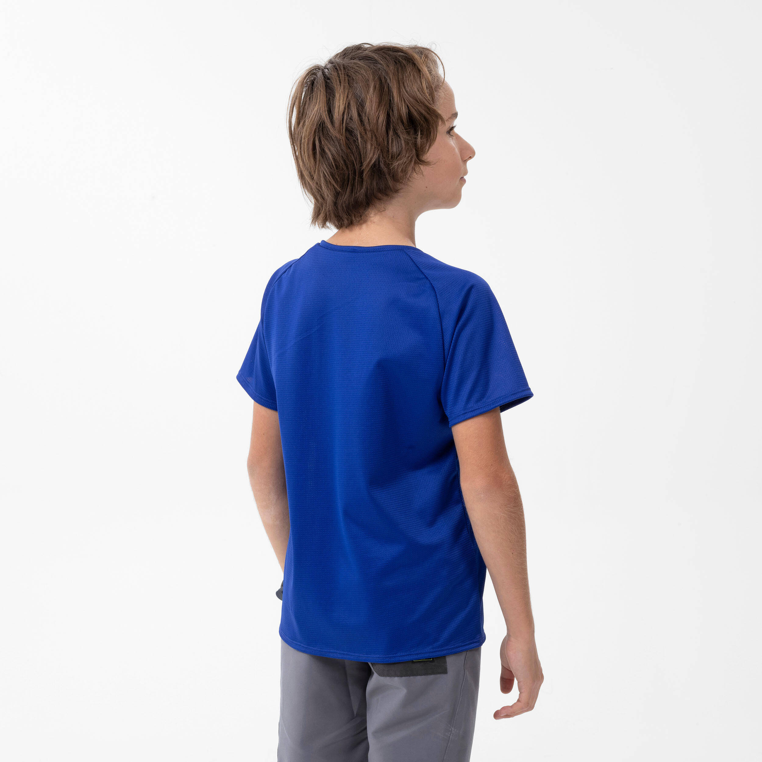 Kids' Hiking T-Shirt - MH500 Aged 7-15 - Dark Blue -  3