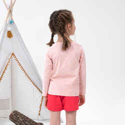 Παιδική φούστα-σορτς πεζοπορίας MH100 για ηλικίες 2-6 ετών - Ροζ κοραλί