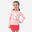 Jupe short de randonnée - MH100 KID rose corail -enfant 2-6 ans