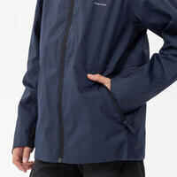 Kids’ Waterproof Hiking Jacket - MH500 Aged 7-15 - Navy Blue