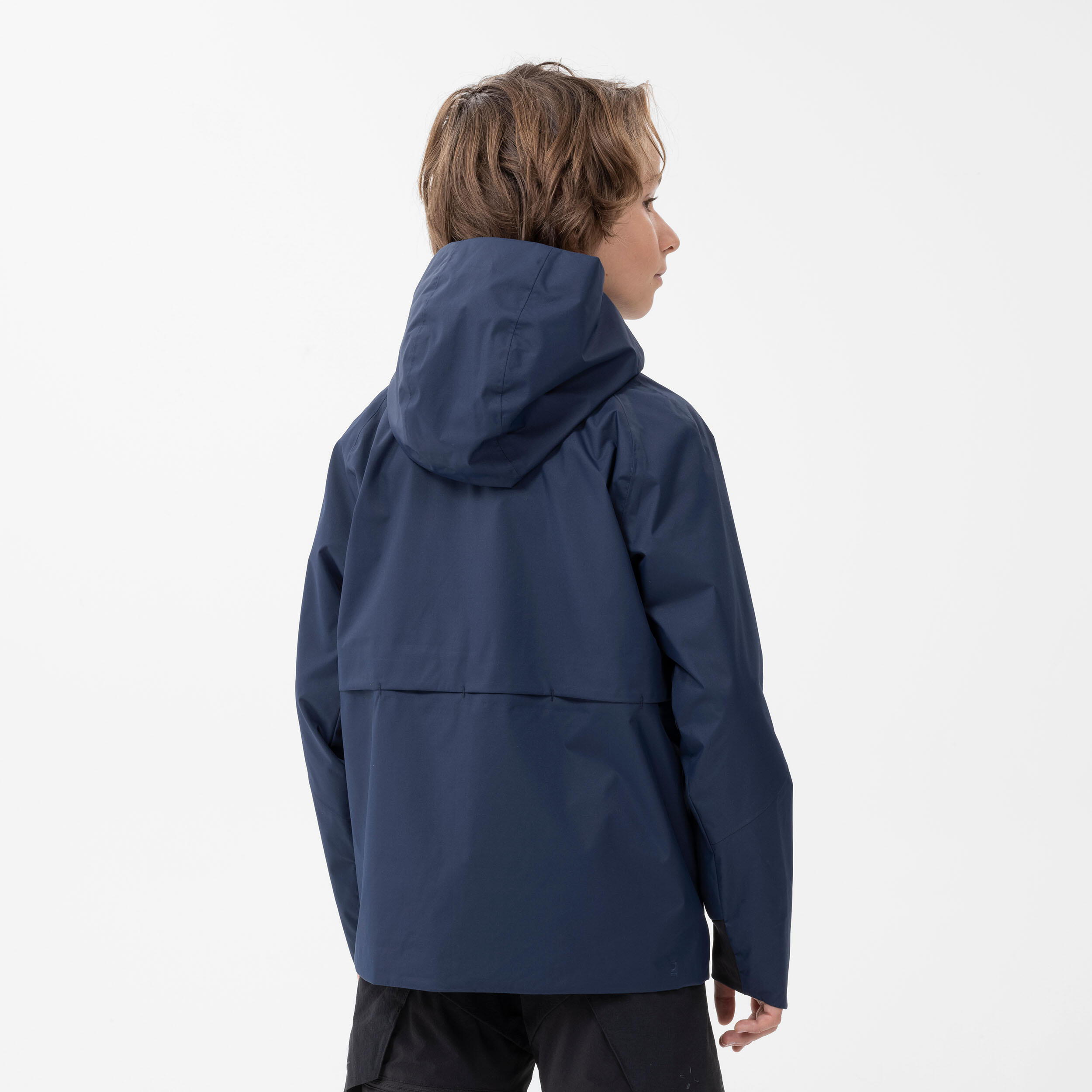 Kids’ Waterproof Hiking Jacket - MH500 Aged 7-15 - Navy Blue 5/9