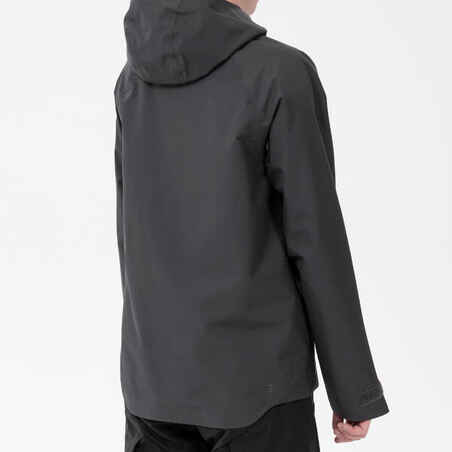 Παιδικό αδιάβροχο μπουφάν πεζοπορίας - MH550 - Μαύρο