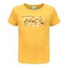 Kids' Basic Cotton T-Shirt - Yellow Print