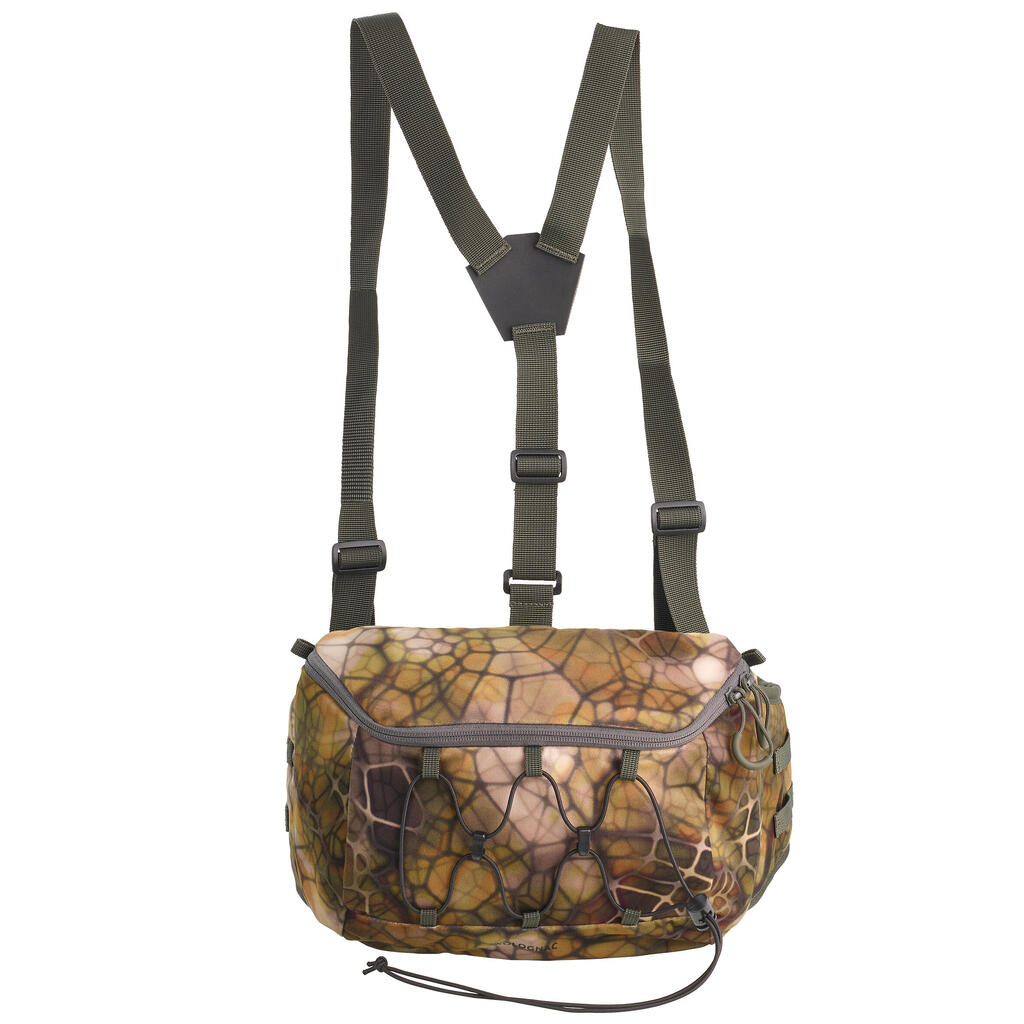 Jagd-Gürteltasche Tragegurt FURTIV geräuscharm 10 L camouflage 