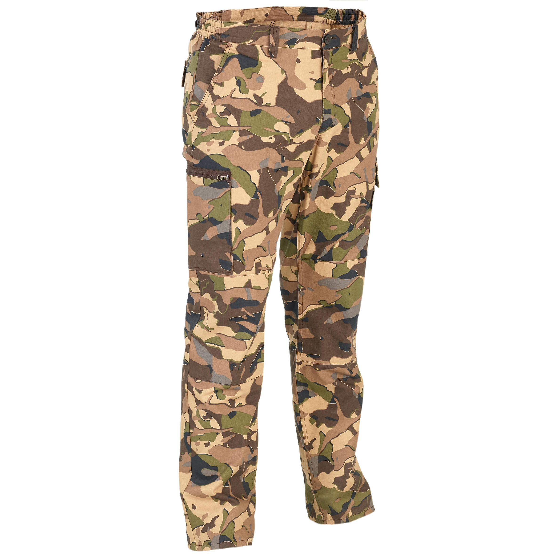 SOLOGNAC Pantalons Butxaques Solognac Steppe 300 Home Marró Camuflatge Woodland