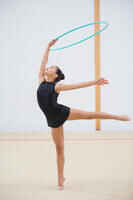 Rhythmic Gymnastics (RG) Removable Skirt - Black Rhinestone