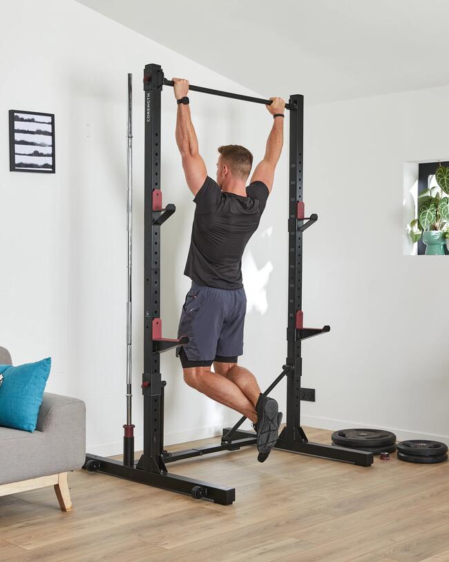 Opvouwbaar krachttrainingsbank met rack 500