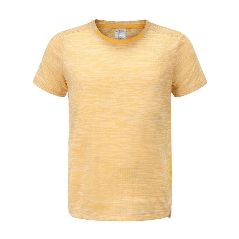 兒童透氣合成材質 T 恤 500 - 黃色