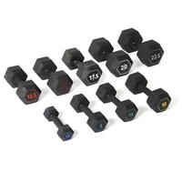 Hexagonal Cross Training Hex Dumbbell 17.5 kg - Black