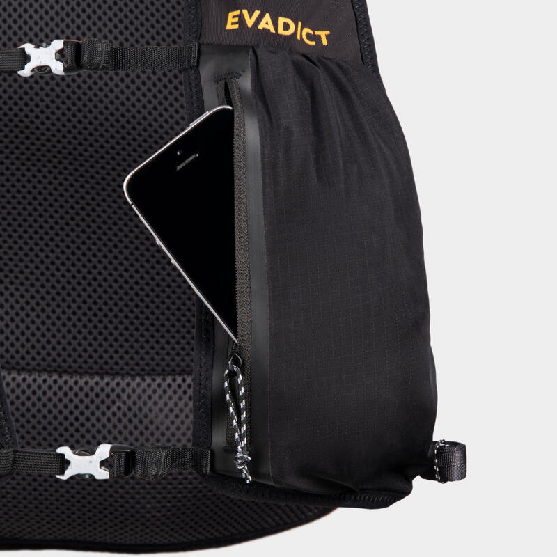 MOCHILA DE TRAIL RUNNING 5 L PRETO - VENDIDA COM BOLSA DE ÁGUA DE 1 L