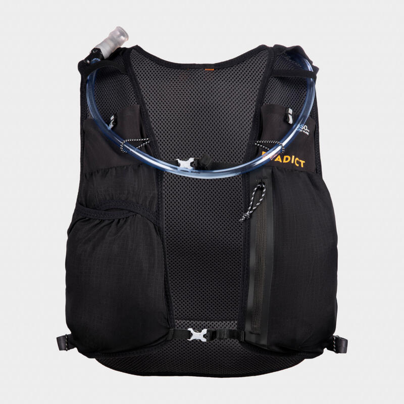 MOCHILA DE TRAIL RUNNING 5 L PRETO - VENDIDA COM BOLSA DE ÁGUA DE 1 L