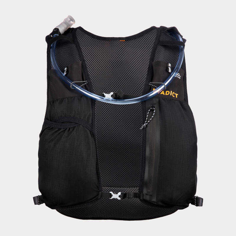 5L TRAIL RUNNING BAG BLACK SOLD WITH 1L WATER BLADDER Decathlon