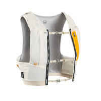 Unisex Trail Running Hydration Vest and Bottle Holder - white orange