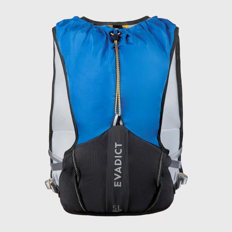 SAC TRAIL RUNNING 5L BLEU - VENDU AVEC POCHE À EAU 1L