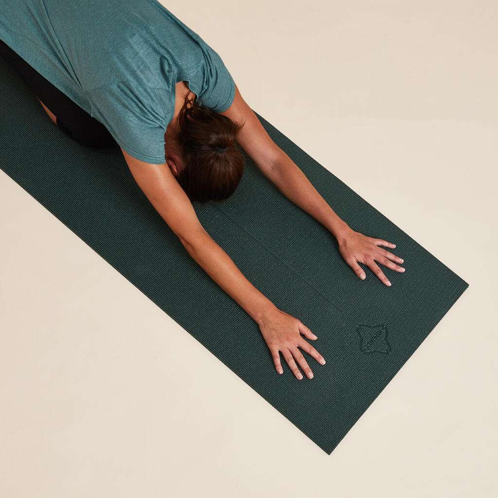 Tapis de yoga doux adhérence et confort 8 mm, terracotta