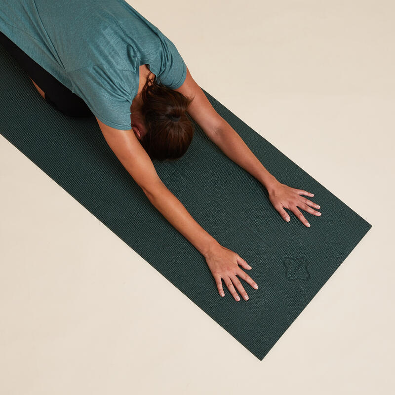 Esterilla de yoga Confort 173 cm x 61 cm x 8 mm verde