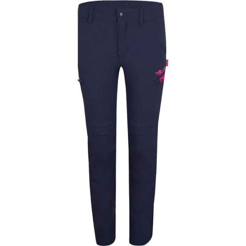 Zip-Off-Hose Wandern TROLLKIDS Kjerag Kinder Mädchen blau/magenta