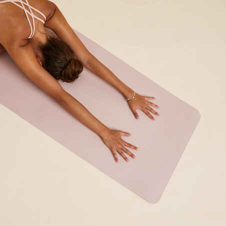 Esterilla de yoga Kimjaly Light 185 cm x 61 cm x 5 mm rosa claro TPE