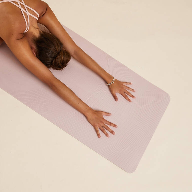 Light Yoga Mat 185 cm ⨯ 61 cm ⨯ 5 mm - Pink