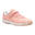 Zapatilla tenis con tira adherente Niños Artengo TS160 rosa