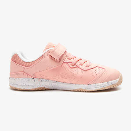 Tenis de fitness con velcro para Niños 160 rosado pastel