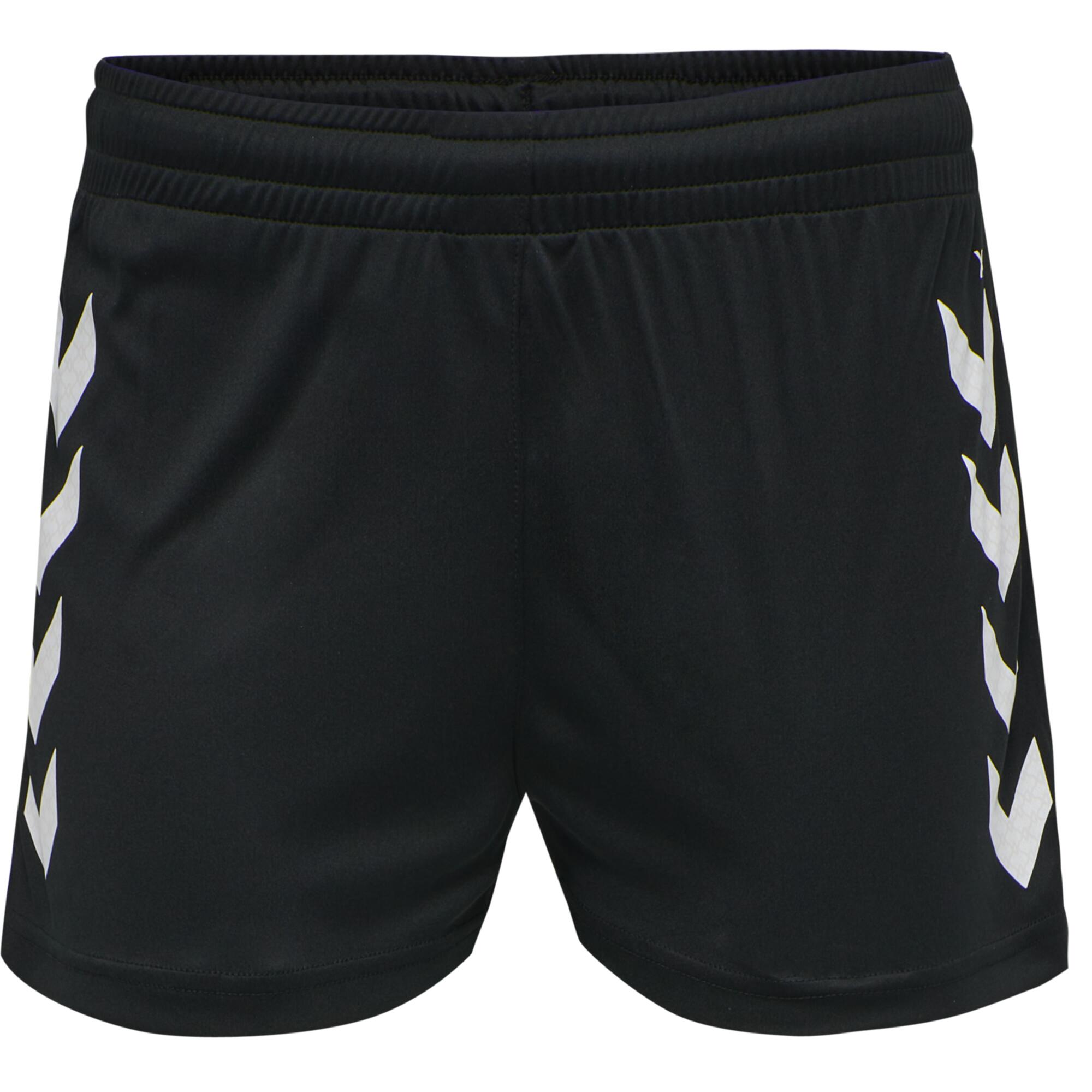 Pantaloncini pallamano donna Hummel CORE XK nero-bianco 3/4