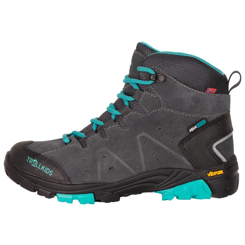 Scarpe trekking bambina TROLLSTEINEN HIKER MID grigio/azzurro