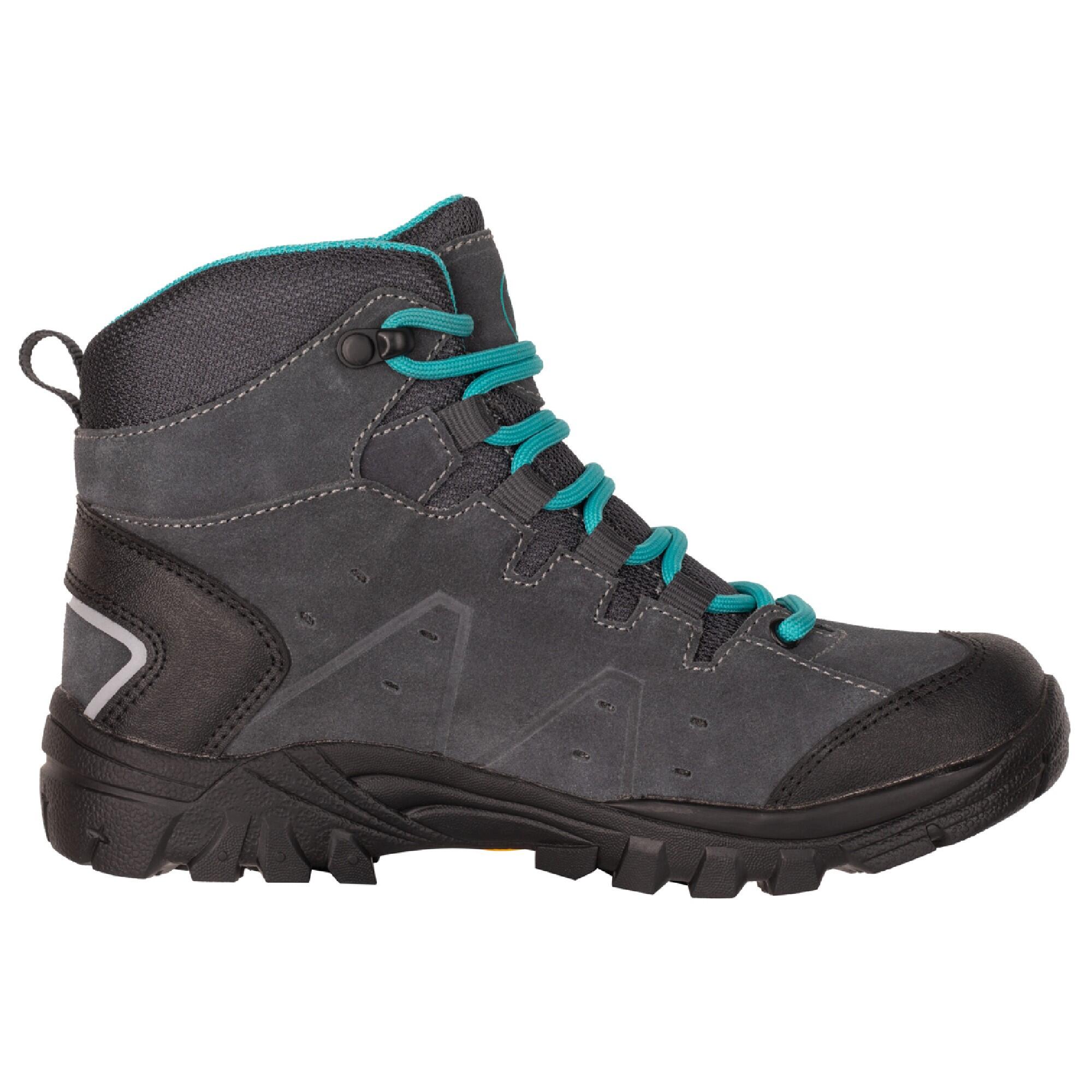 SCARPE DA TREKKING IMPERMEABILI PER RAGAZZE - TROLLSTEINEN HIKER MID GRIGIO/BLU