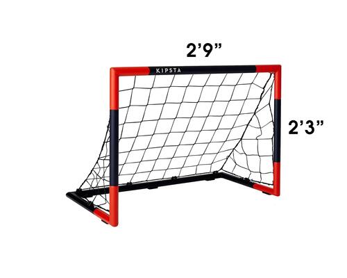 FUSSBALLTOR SG 500 GRÖSSE S MARINEBLAU/ROT