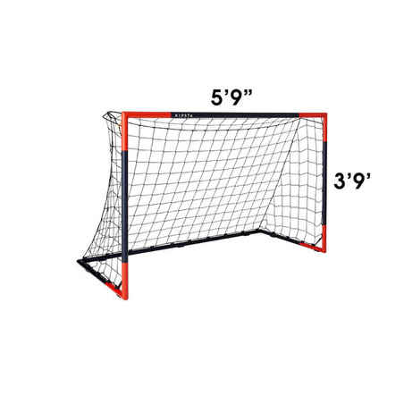 Size M Football Goal SG 500 - Blue/Orange