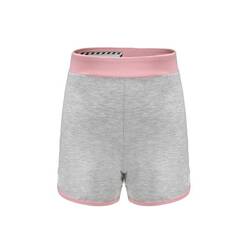 Girls' and Boys' Baby Gym Shorts 500 - Light Grey