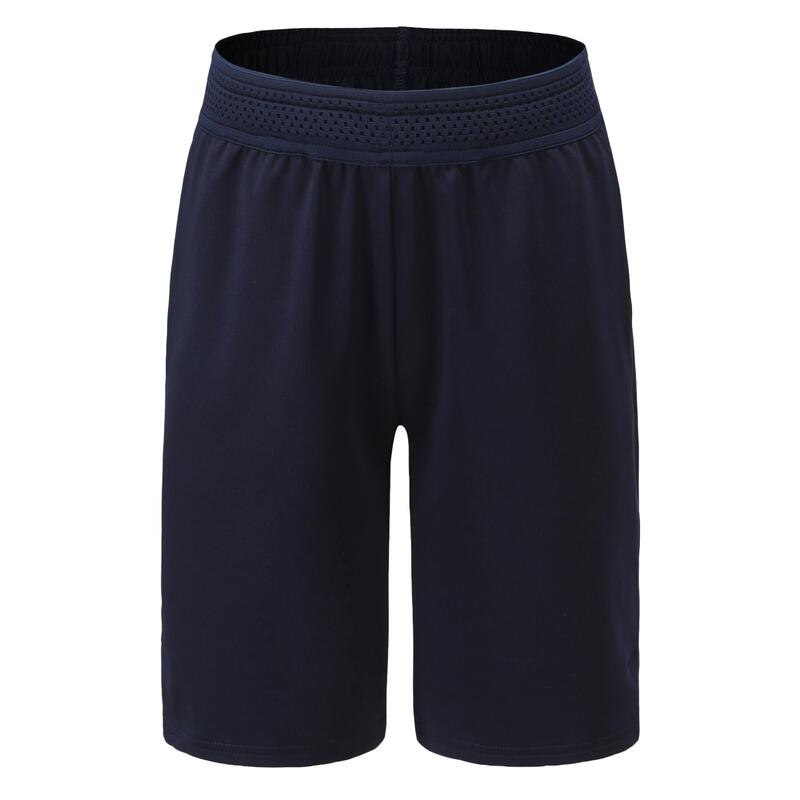 Kids' Breathable Cotton Shorts S500 - Navy
