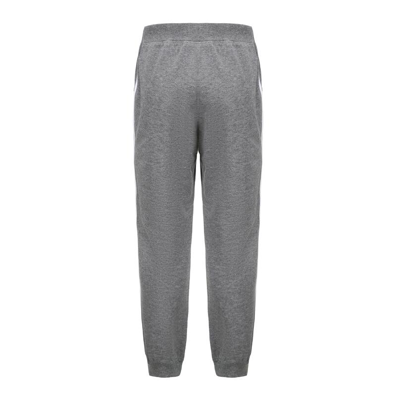 Children's jogging trousers cotton large cut- 100 medium grey