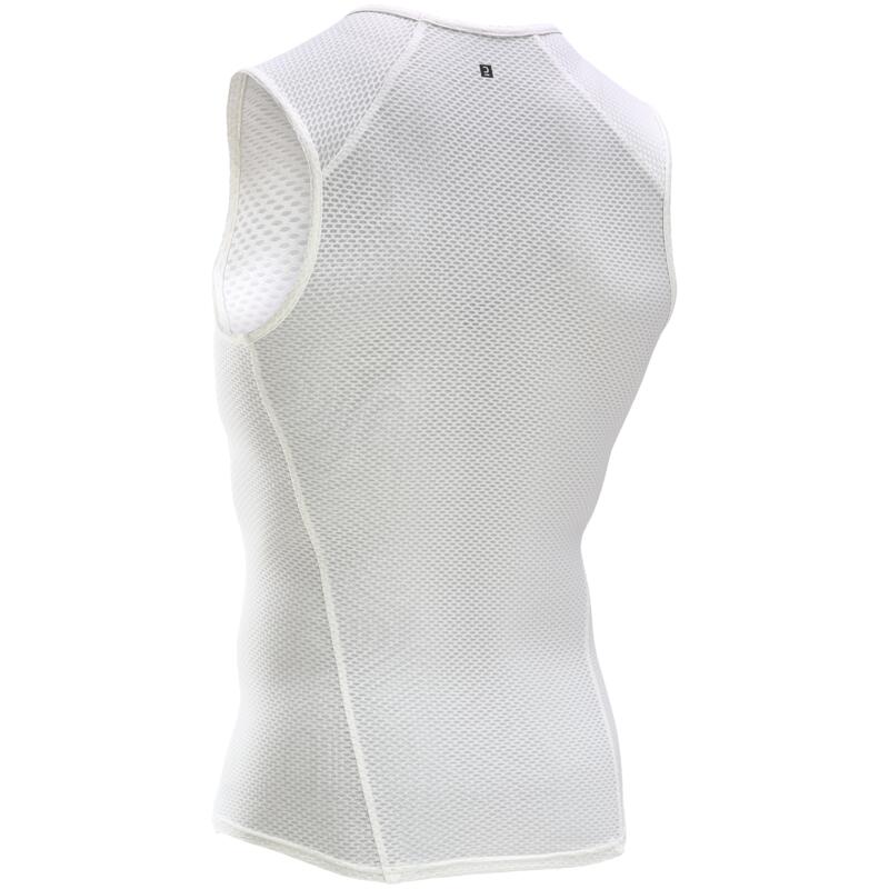 CAMISOLA SEM MANGAS TÉRMICA DE CICLISMO VERÃO BRANCO