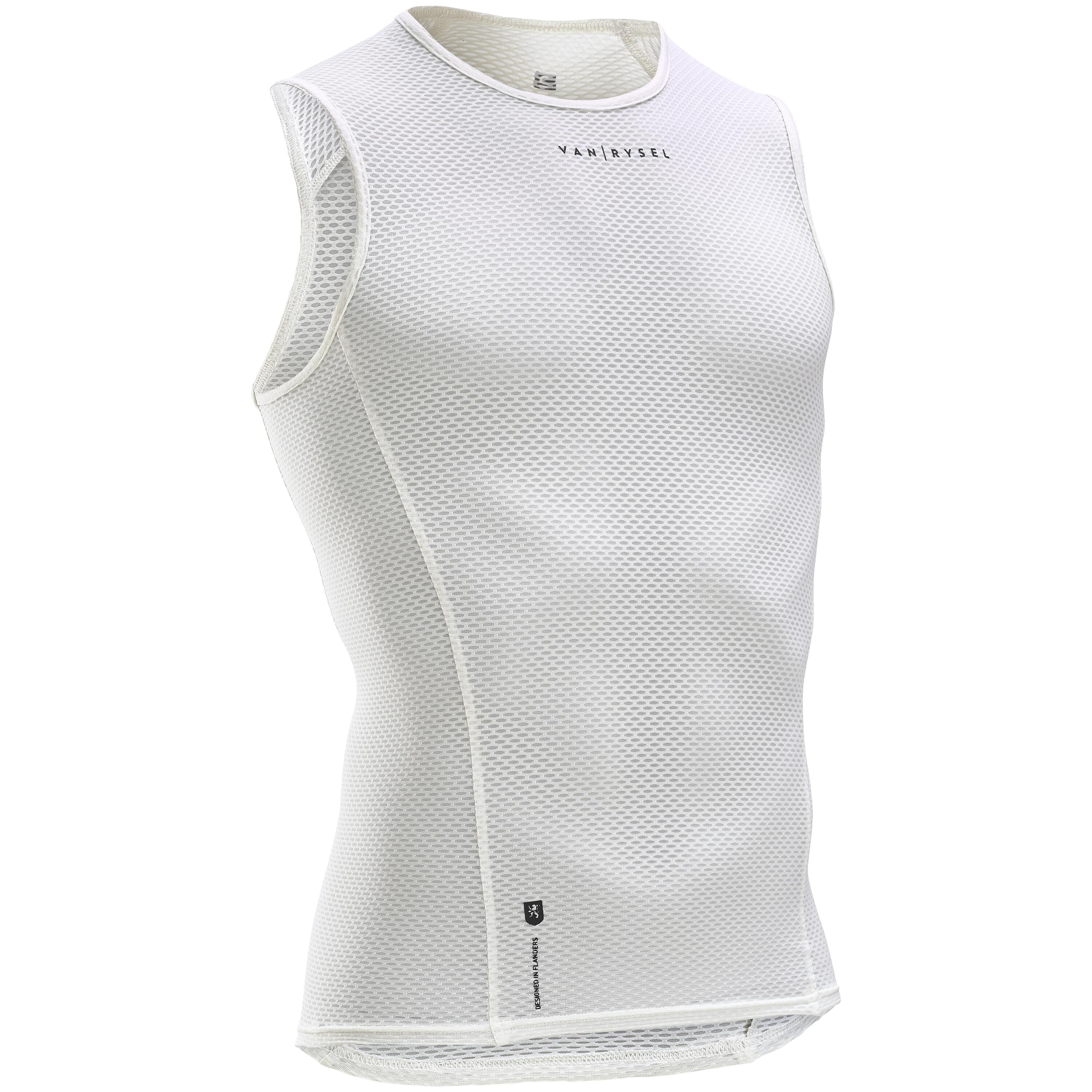 Fiets ondershirt voor heren EDR wit 14/14