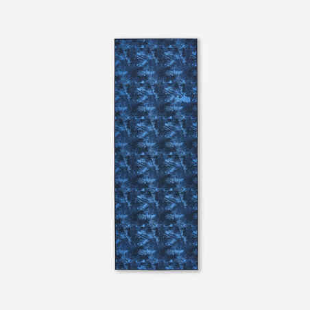 Gentle Yoga Comfort Mat 173 cm ⨯ 61 cm ⨯ 8 mm - Dark Blue Palms