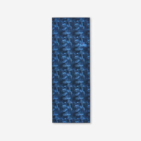Килимок для йоги Comfort 8 мм 173 см × 61 см × 8 мм синій з принтом