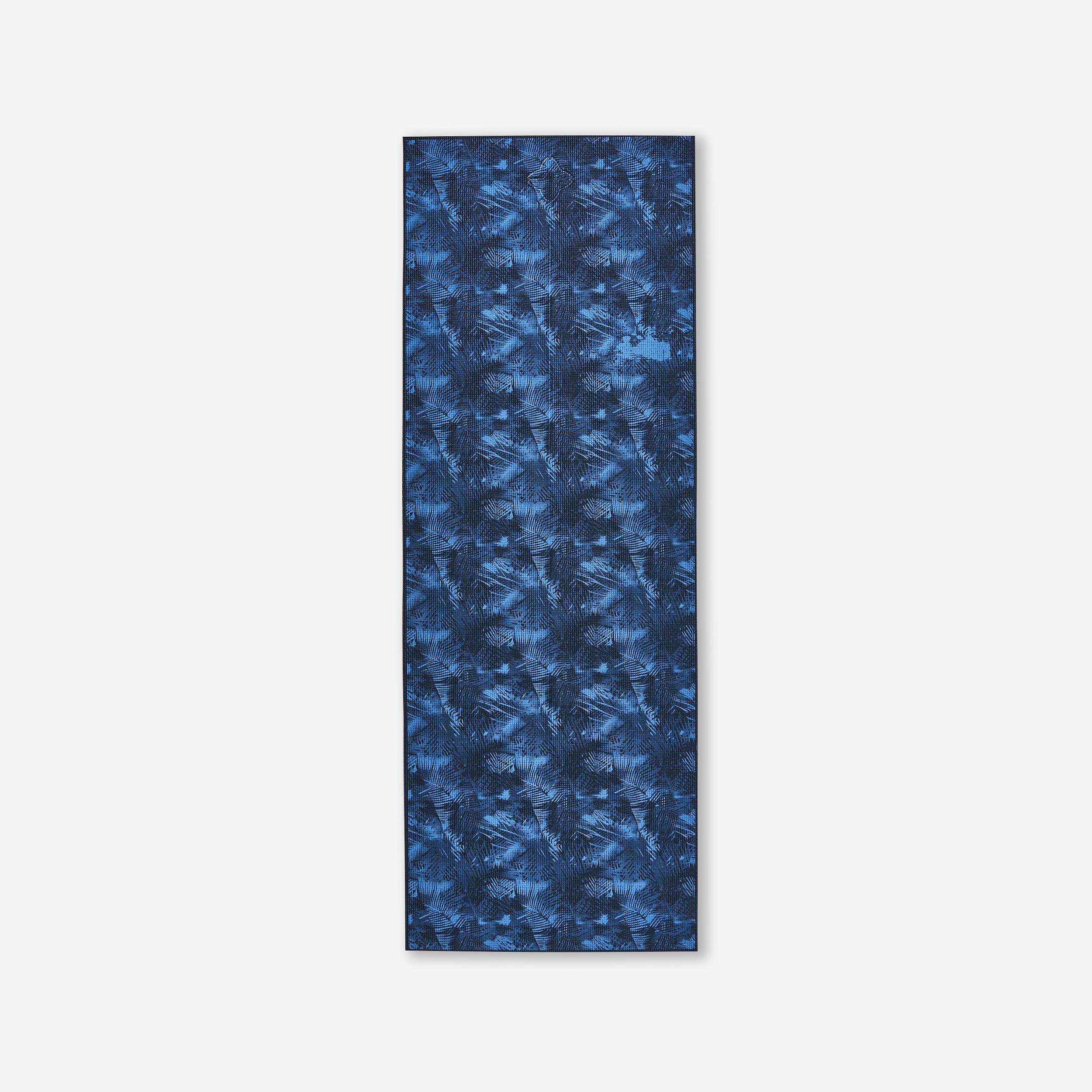 Gentle Yoga Comfort Mat 173 cm ⨯ 61 cm ⨯ 8 mm - Dark Blue Palms 1/4