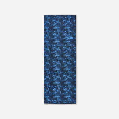 Patogus jogos kilimėlis, 8 mm, tamsiai mėlynas, su palmėmis