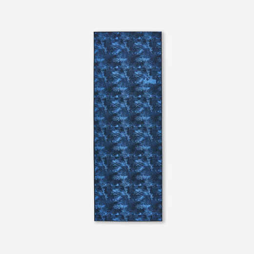 
      Yogamatte Komfort 173 cm × 61 cm × 8 mm - dunkelblau Palmen 
  