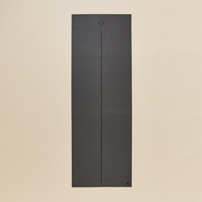Svrchní podložka na jógu 180 cm × 62 × 1,3 mm skládací šedá