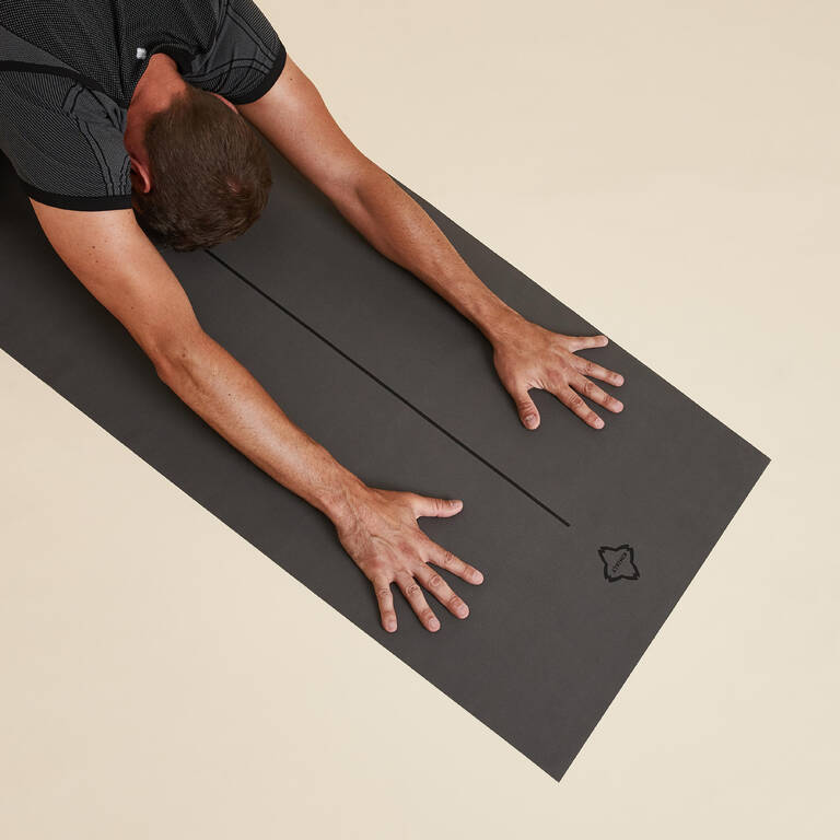 Foldable Travel Yoga Mat / Mat Cover 180 cm ⨯ 62 cm ⨯ 1.33 mm - Grey