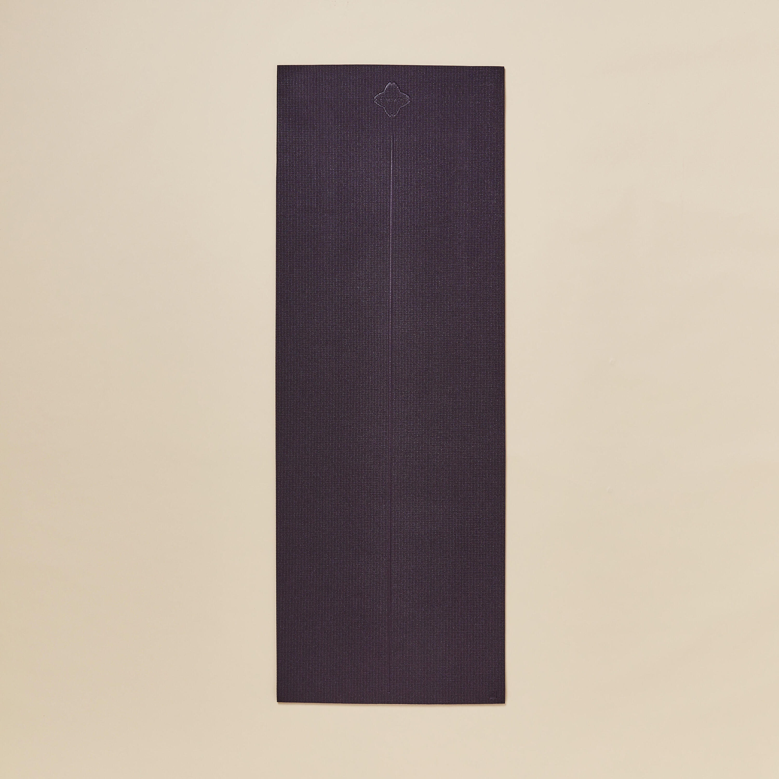 8 mm Grippy and Comfortable Gentle Yoga Mat - Dark Purple 3/8