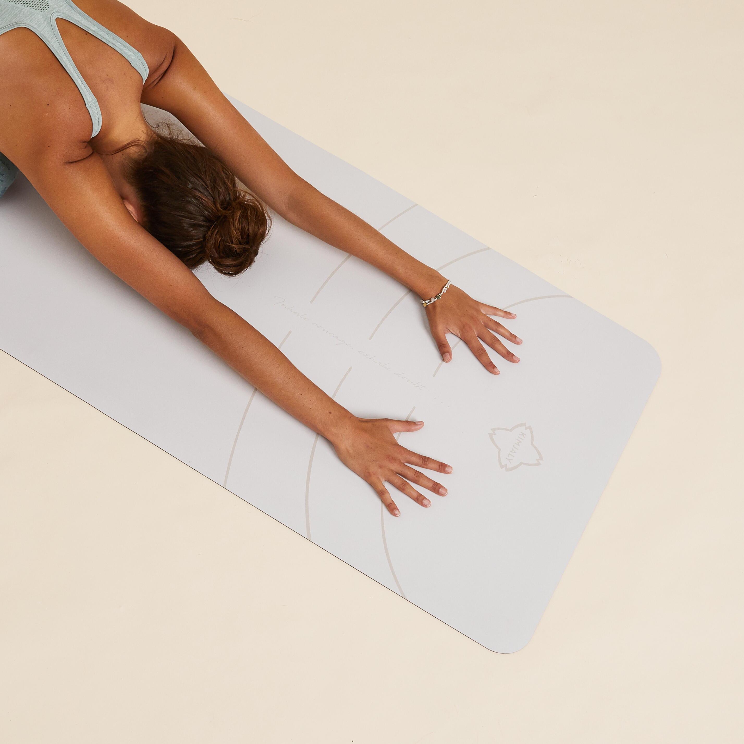 Yoga Mat 185 cm ⨯ 65 cm ⨯ 3 mm Grip+ - Beige 3/5